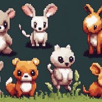 Création pixel art : Animaux mignons en tutoriels !